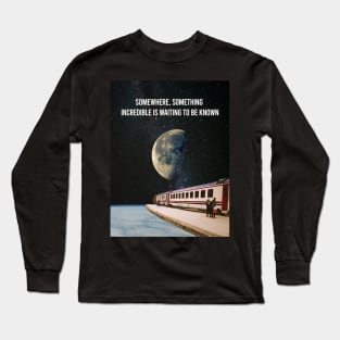 Last train to the moon Long Sleeve T-Shirt